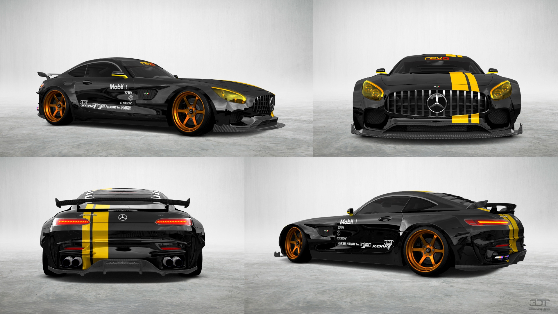 Mercedes AMG GT 2 door fastback coupe 2015 tuning