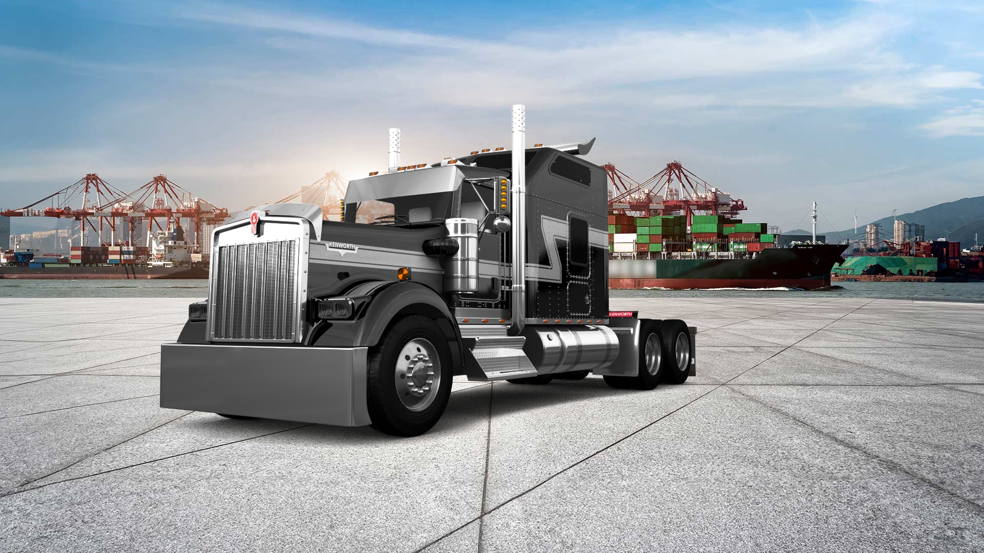 Kenworth W900 Sleeper Cab Truck 2015 tuning