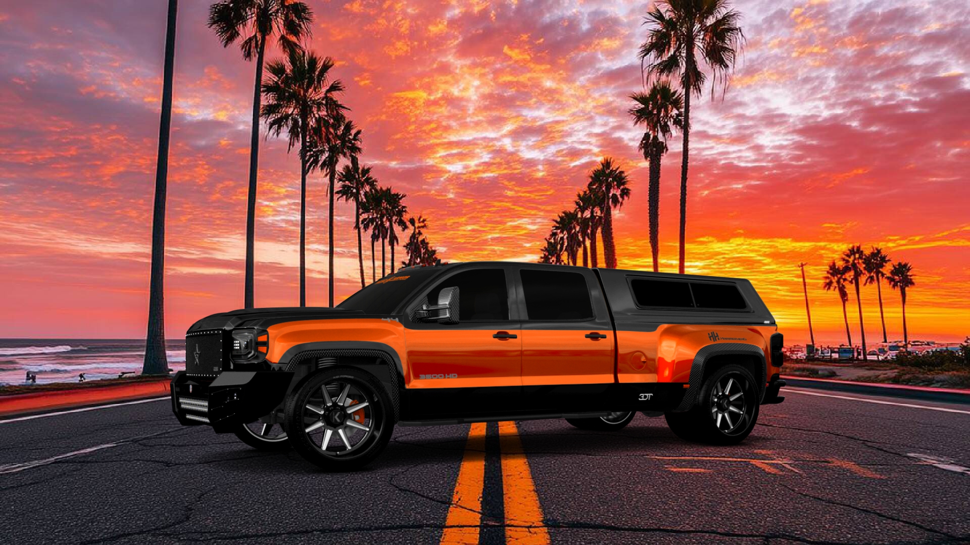 GMC Sierra 3500 HD Crew Cab 4 Door pickup truck 2015 tuning