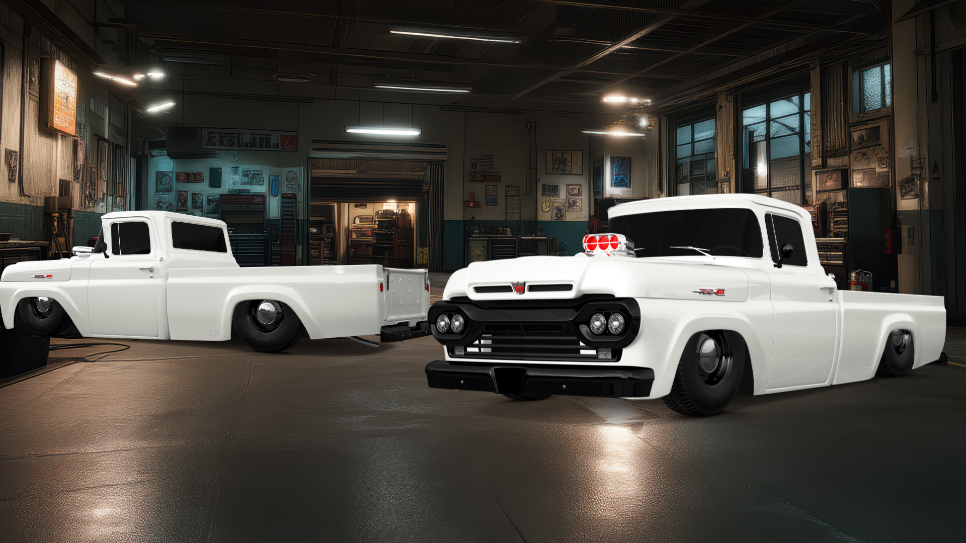 Ford F-100 2 Door pickup truck 1960 tuning