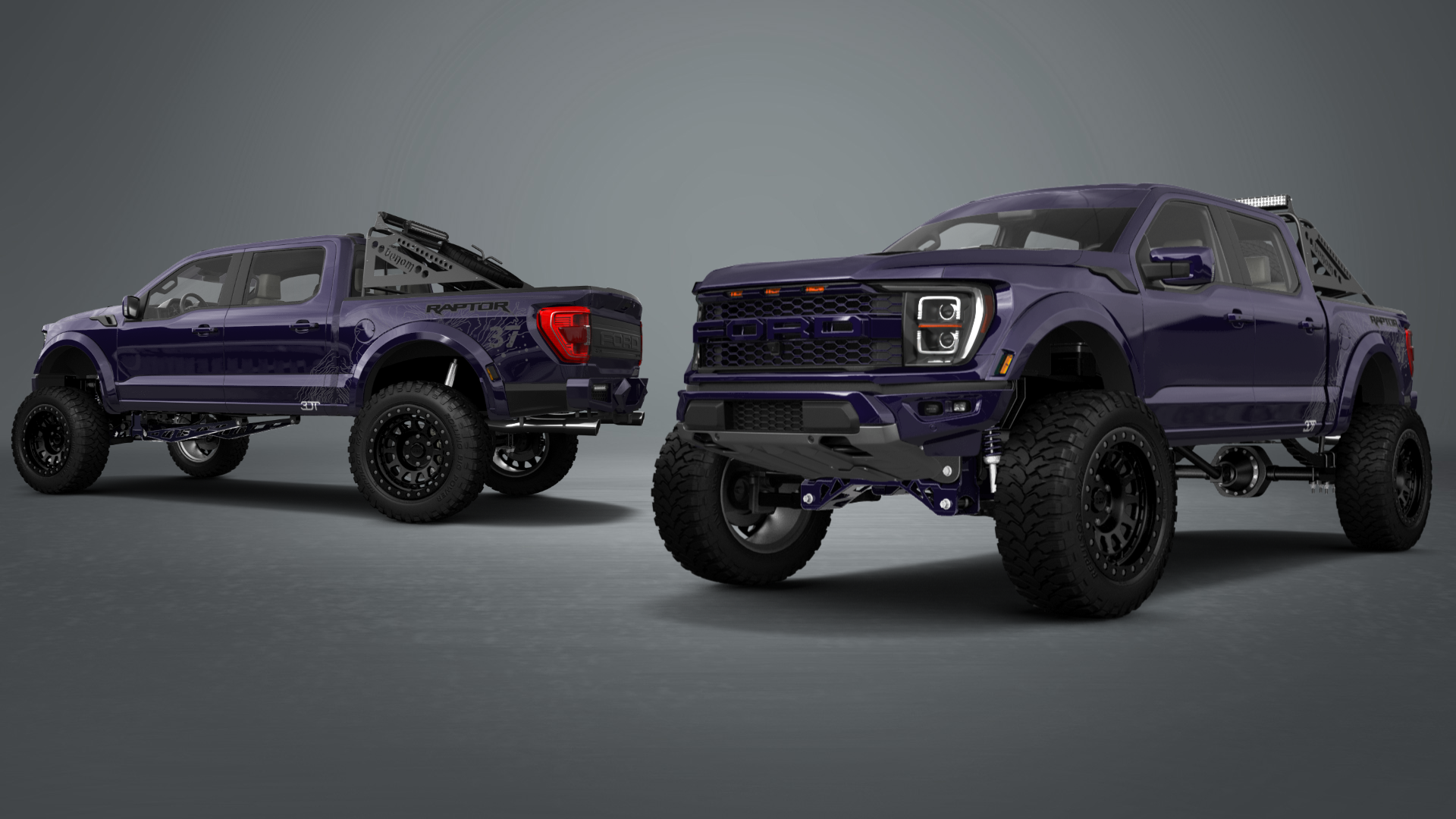Ford F-150 Raptor 4 Door pickup truck 2021
