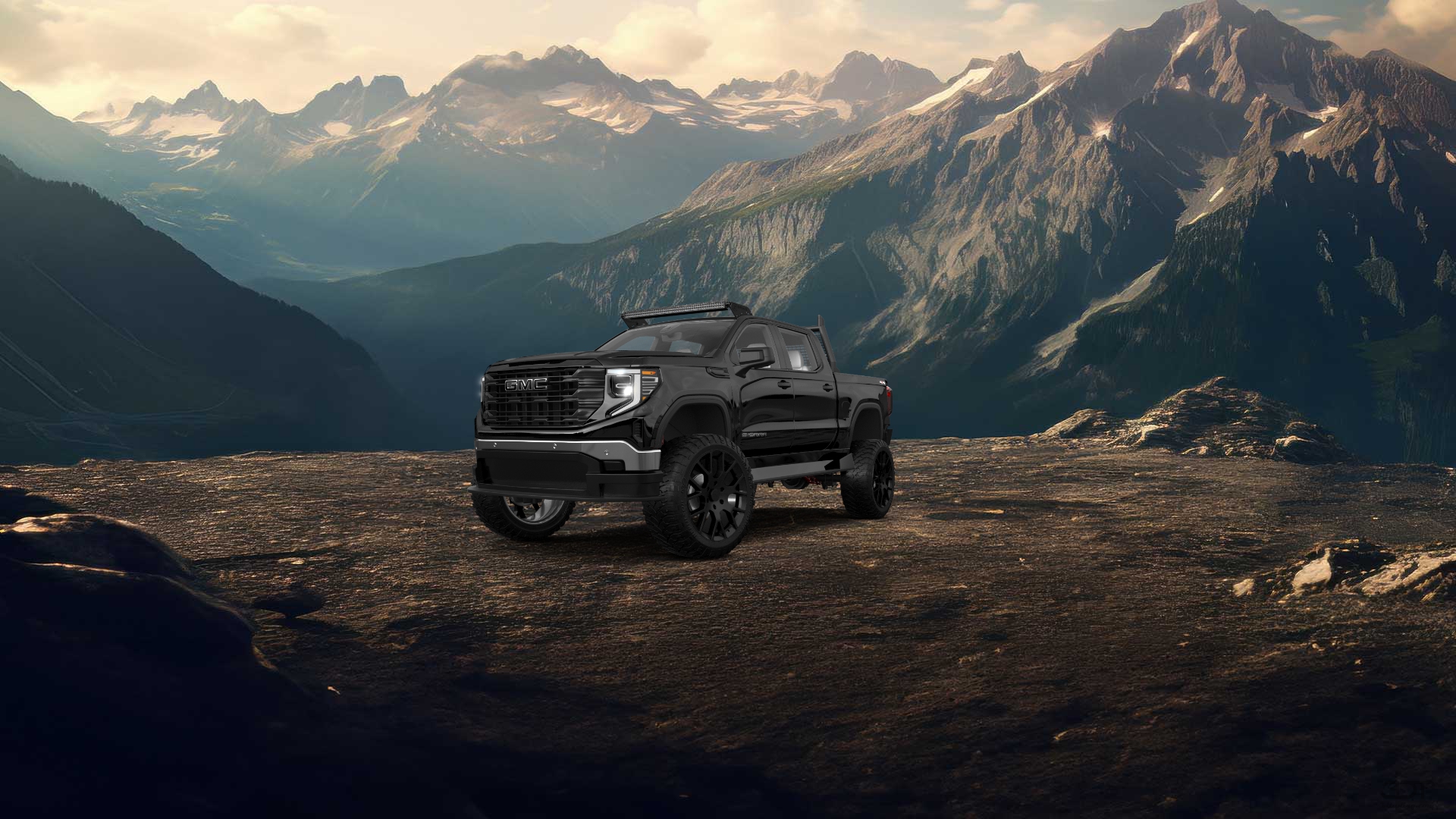 GMC Sierra 1500 Crew Cab 5.8 ft box 4 Door pickup truck 2023 tuning