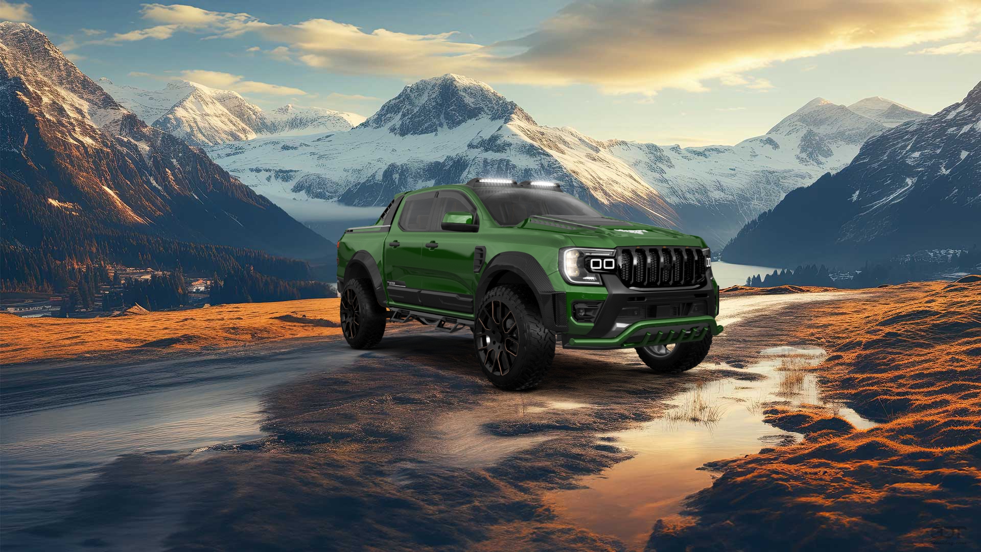 Ford Ranger 4 Door pickup truck 2022 tuning