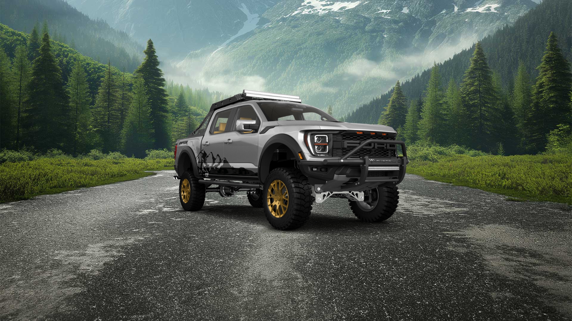 Ford F-150 Raptor 4 Door pickup truck 2021 tuning