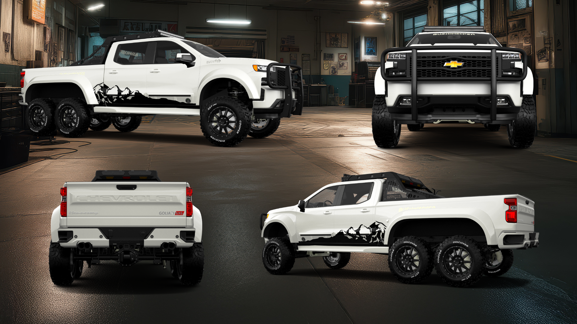 Chevrolet Silverado Hennessey Goliath 6X6 Truck 2020 tuning
