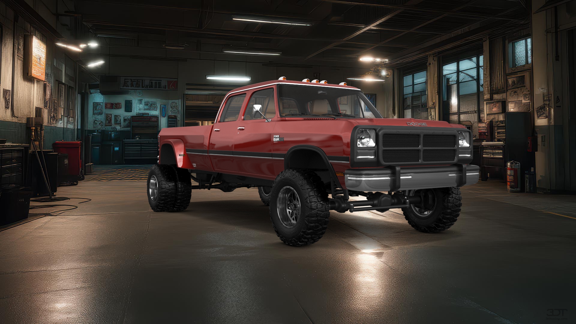 Dodge Ram 350 4 Door pickup truck 1991 tuning