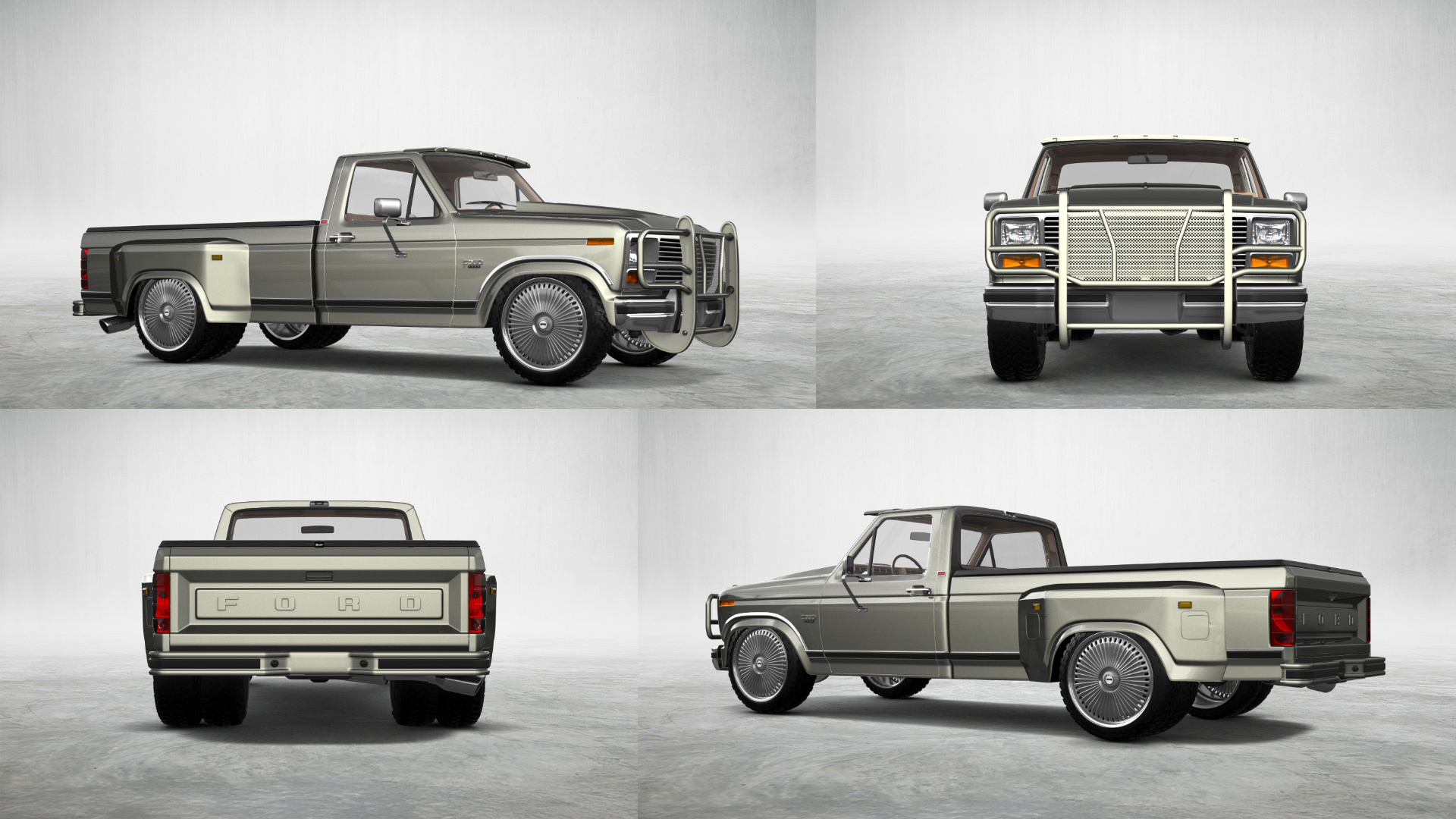 Ford F-350 Dually Regular Cab 2 Door pickup truck 1980 tuning