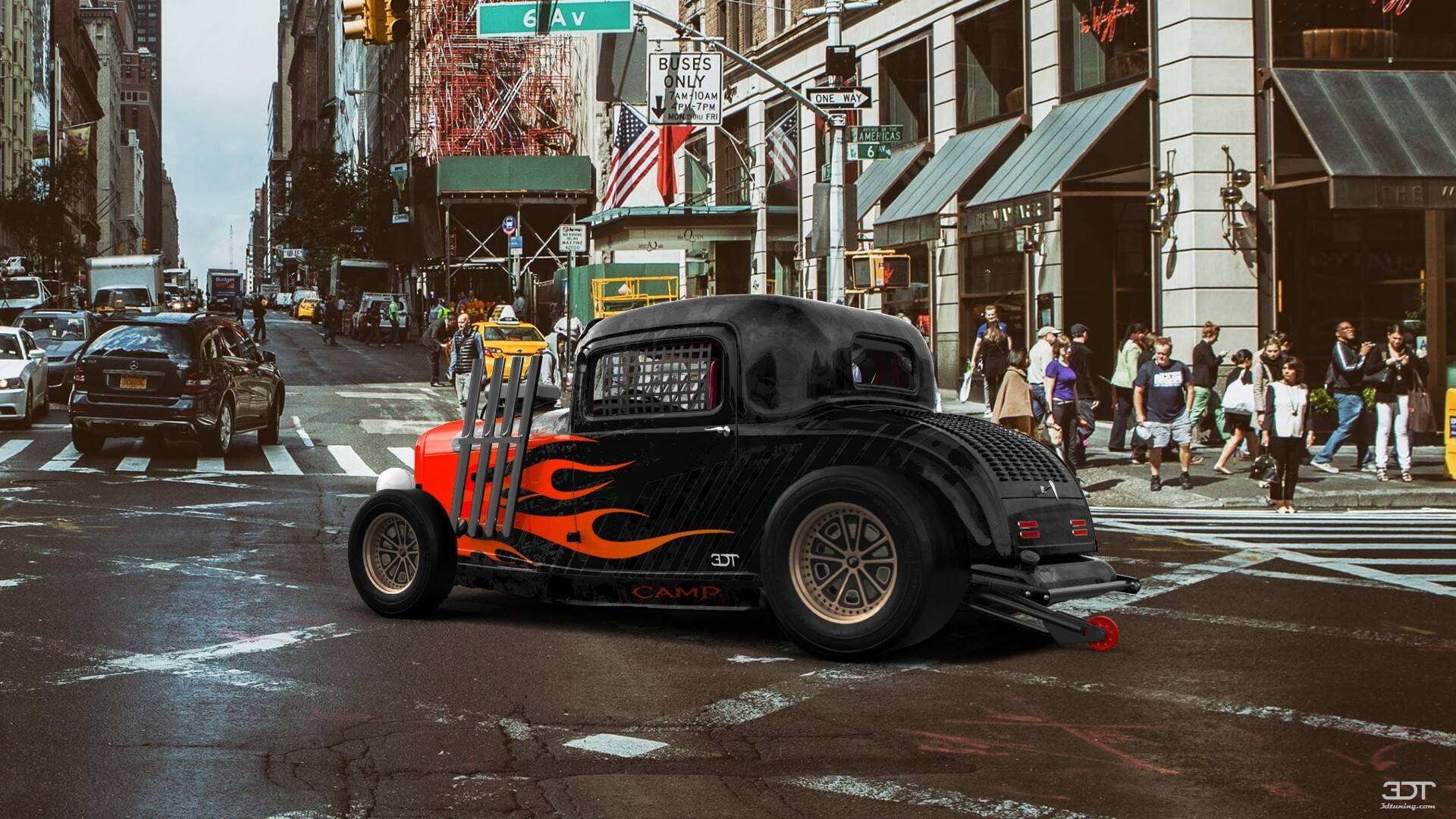 Tuning Ford Model B Deluxe 2 Door Coupe 1932