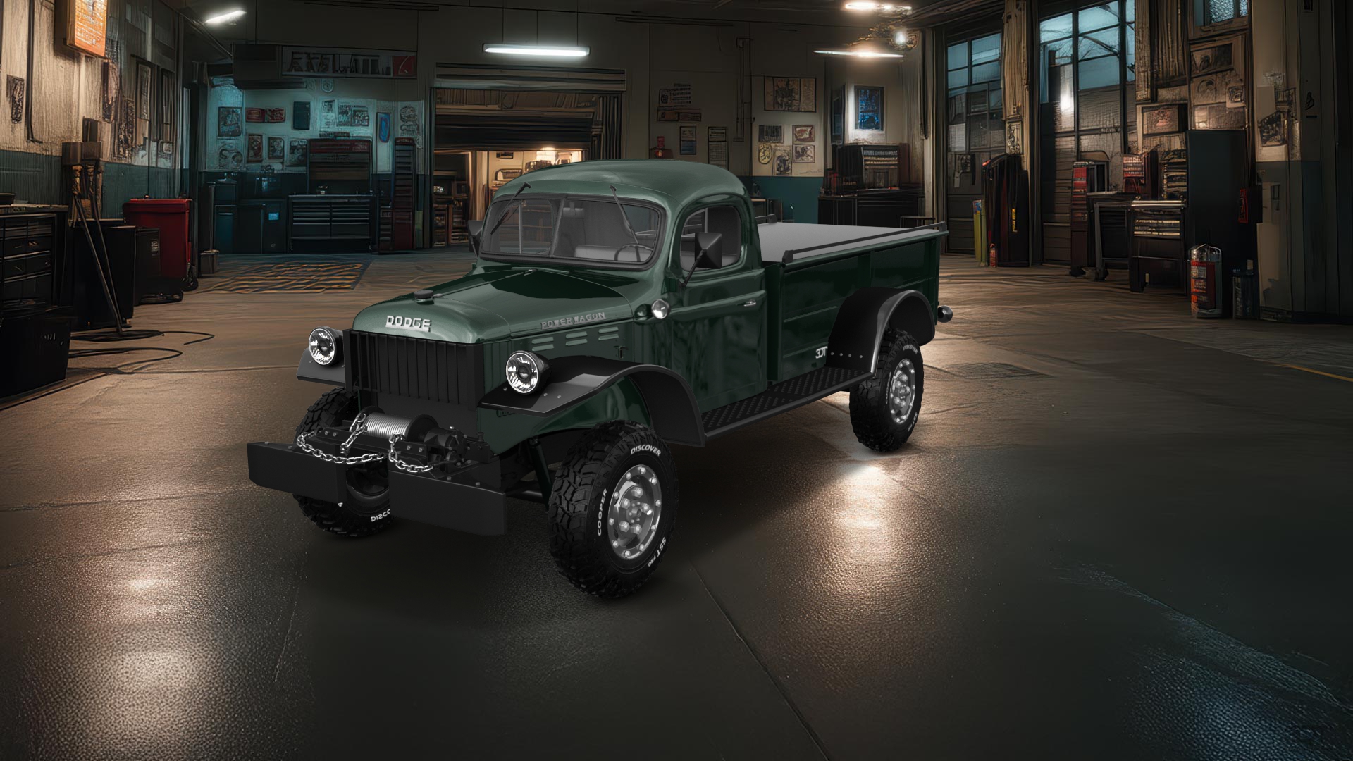 Dodge Power Wagon 2 Door pickup truck 1947 tuning