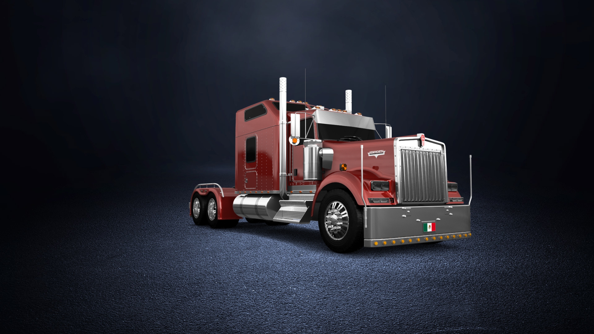Kenworth W900 Sleeper Cab Truck 2015 tuning