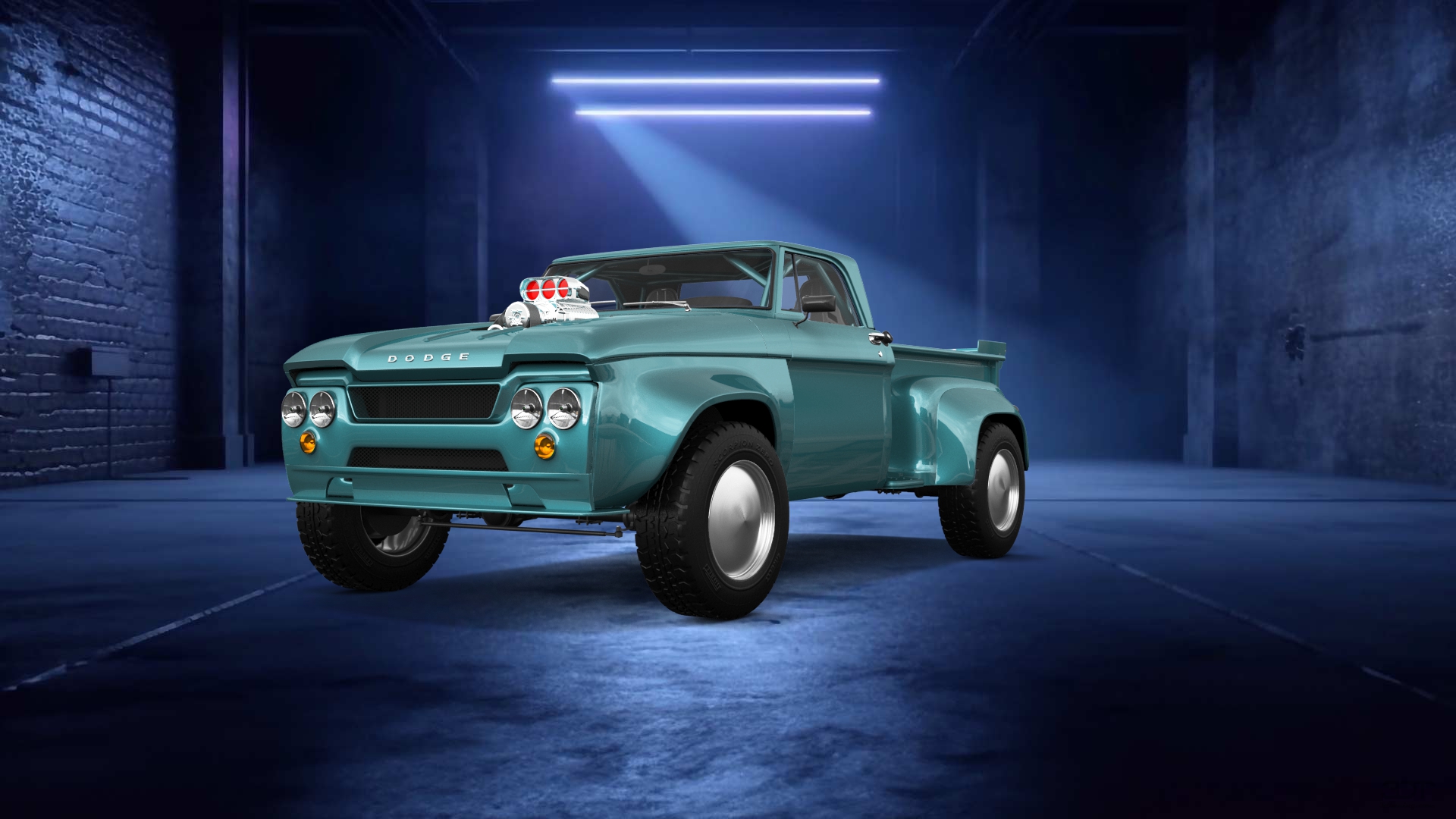 Dodge D-100 Stepside 2 Door pickup truck 1961 tuning