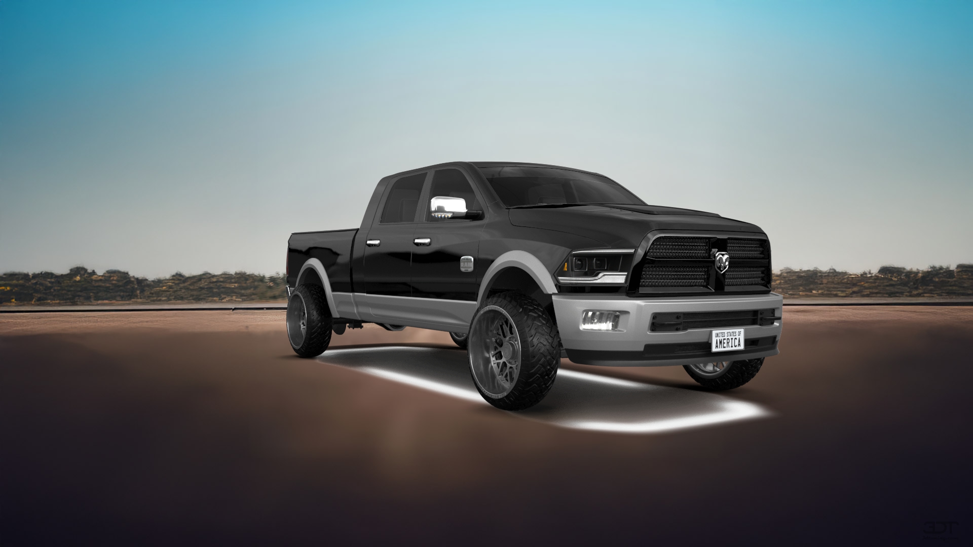 Dodge Ram 2500 Mega Cab 6.4 ft box 4 Door pickup truck 2010 tuning