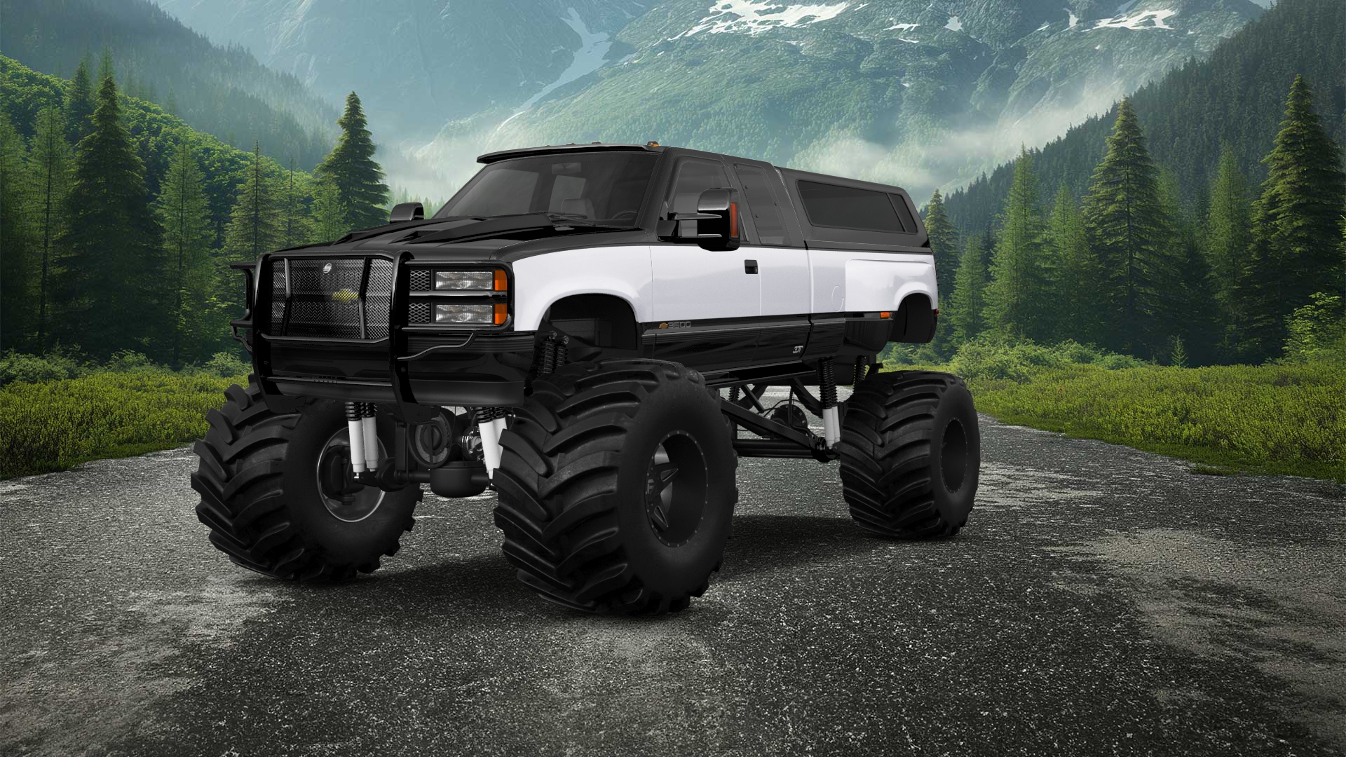 Chevrolet K3500 Extended Cab Pickup Truck 1988