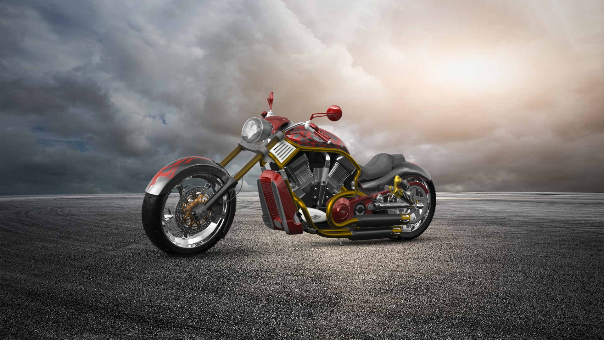 Harley-Davidson Custom Chopper Cruiser 2011 tuning