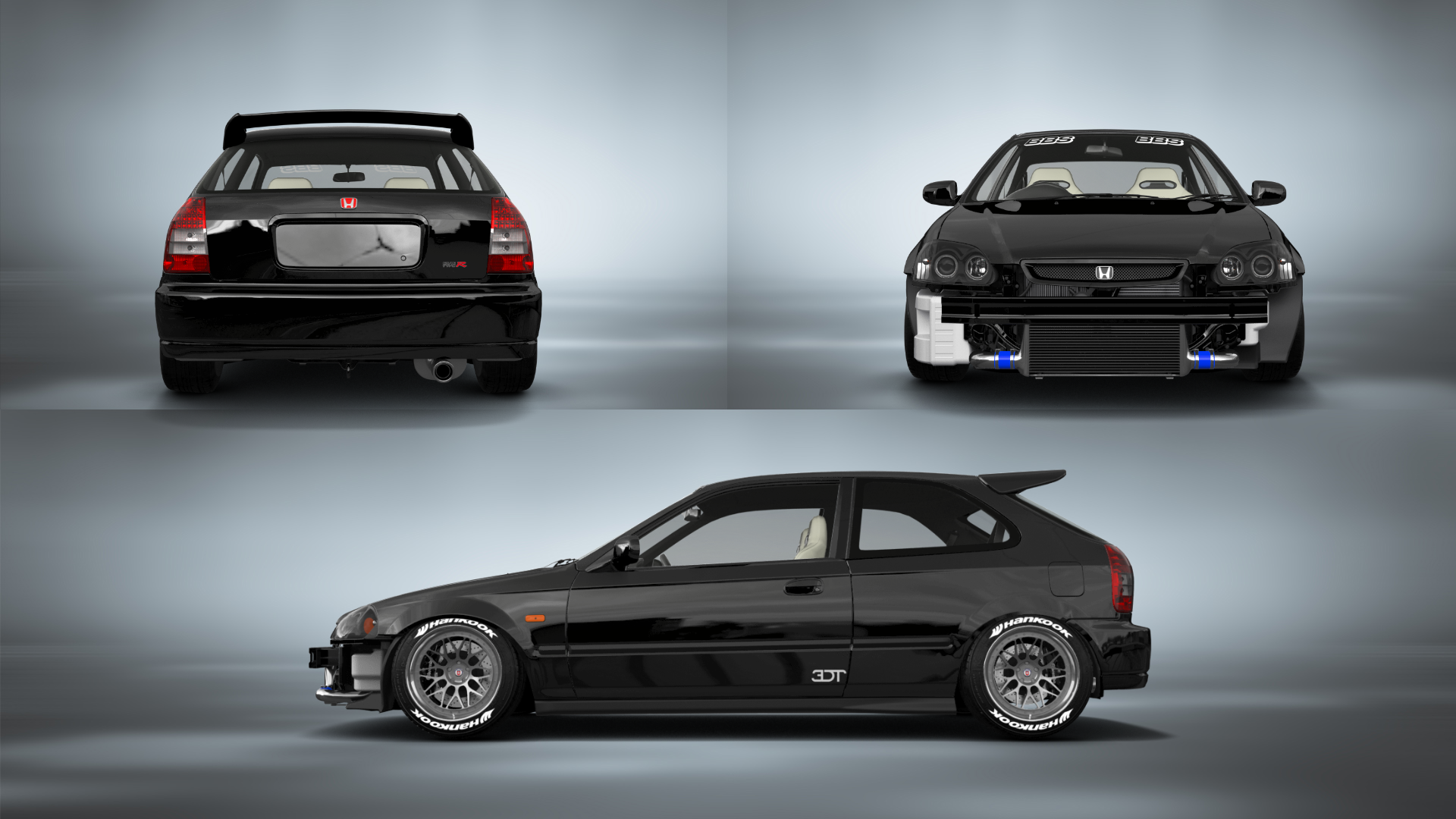 Tuning Honda Civic 3 Door Hatchback 1997