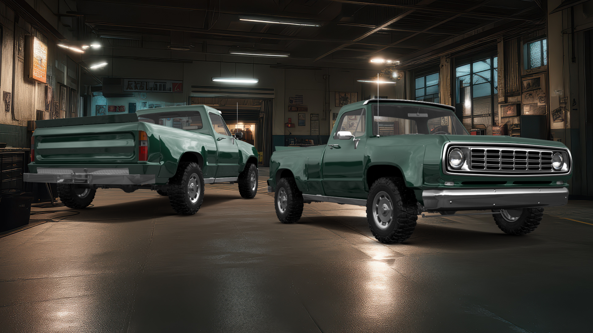 Dodge Power Wagon W200 2 Door pickup truck 1972 tuning