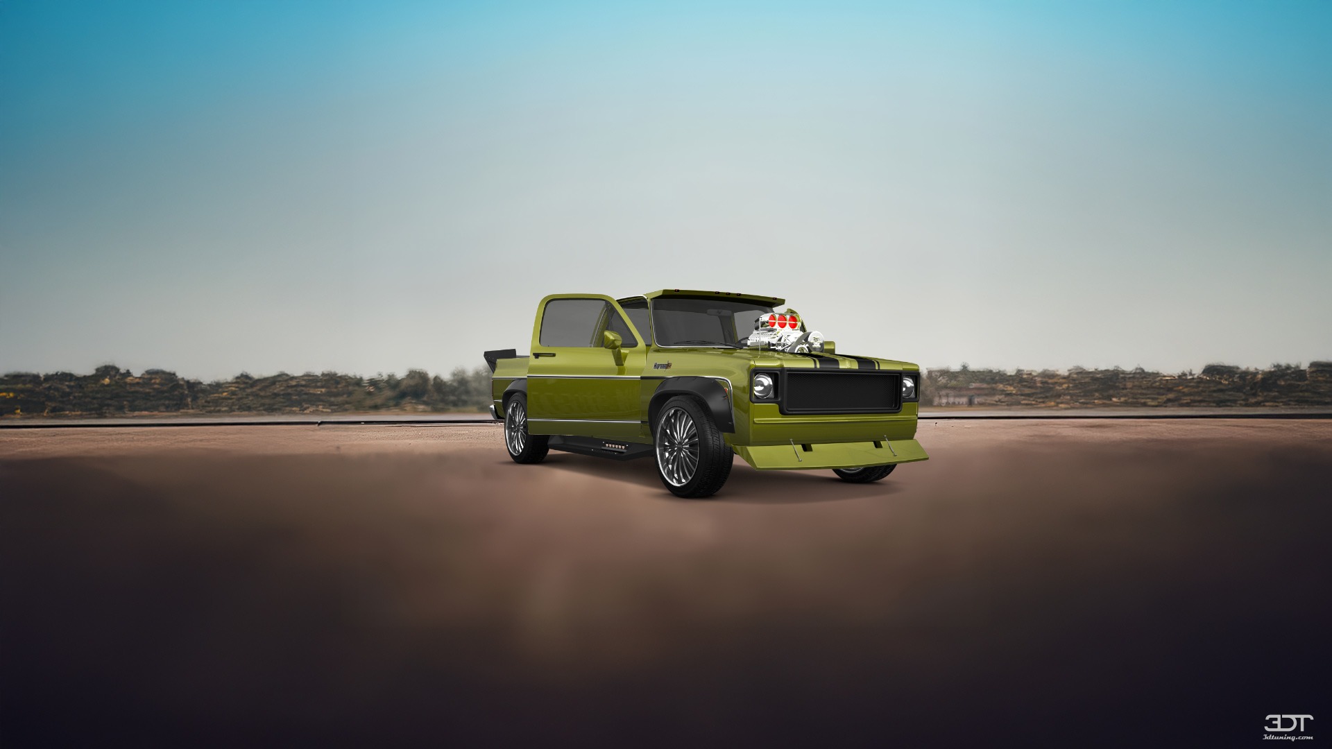 Tuning Chevrolet Silverado C-10 2 Door pickup truck 1973