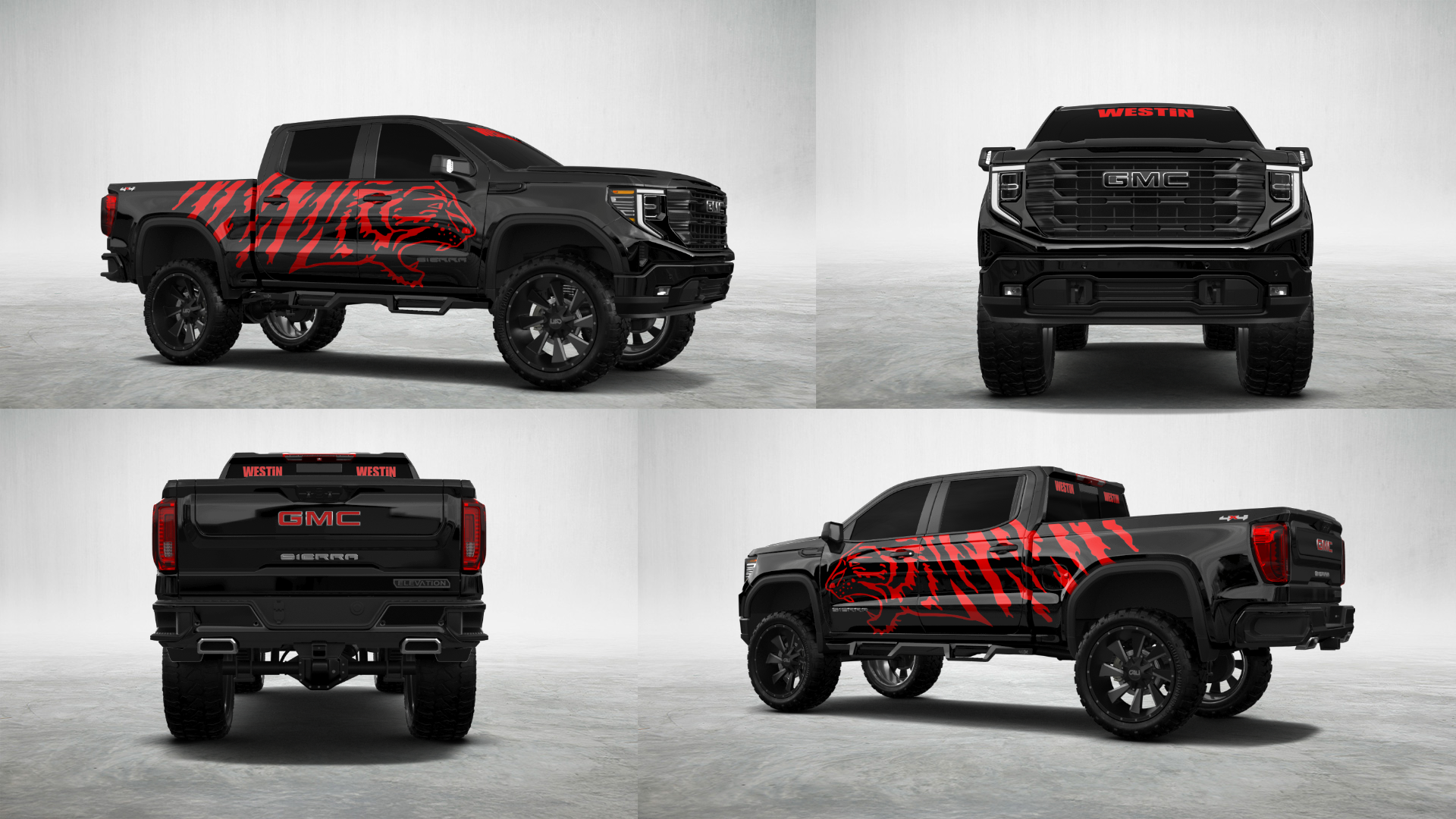 GMC Sierra 1500 Crew Cab 5.8 ft box 4 Door pickup truck 2023 tuning