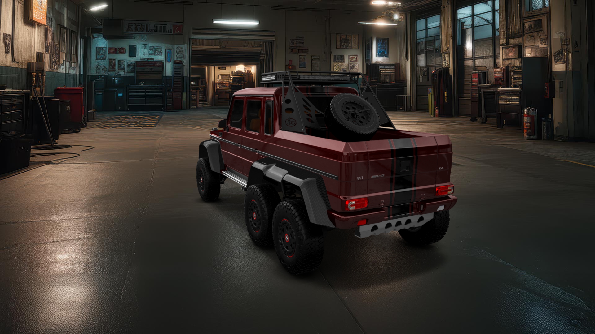Mercedes G 63 AMG 6x6 4 Door pickup truck 2013 tuning