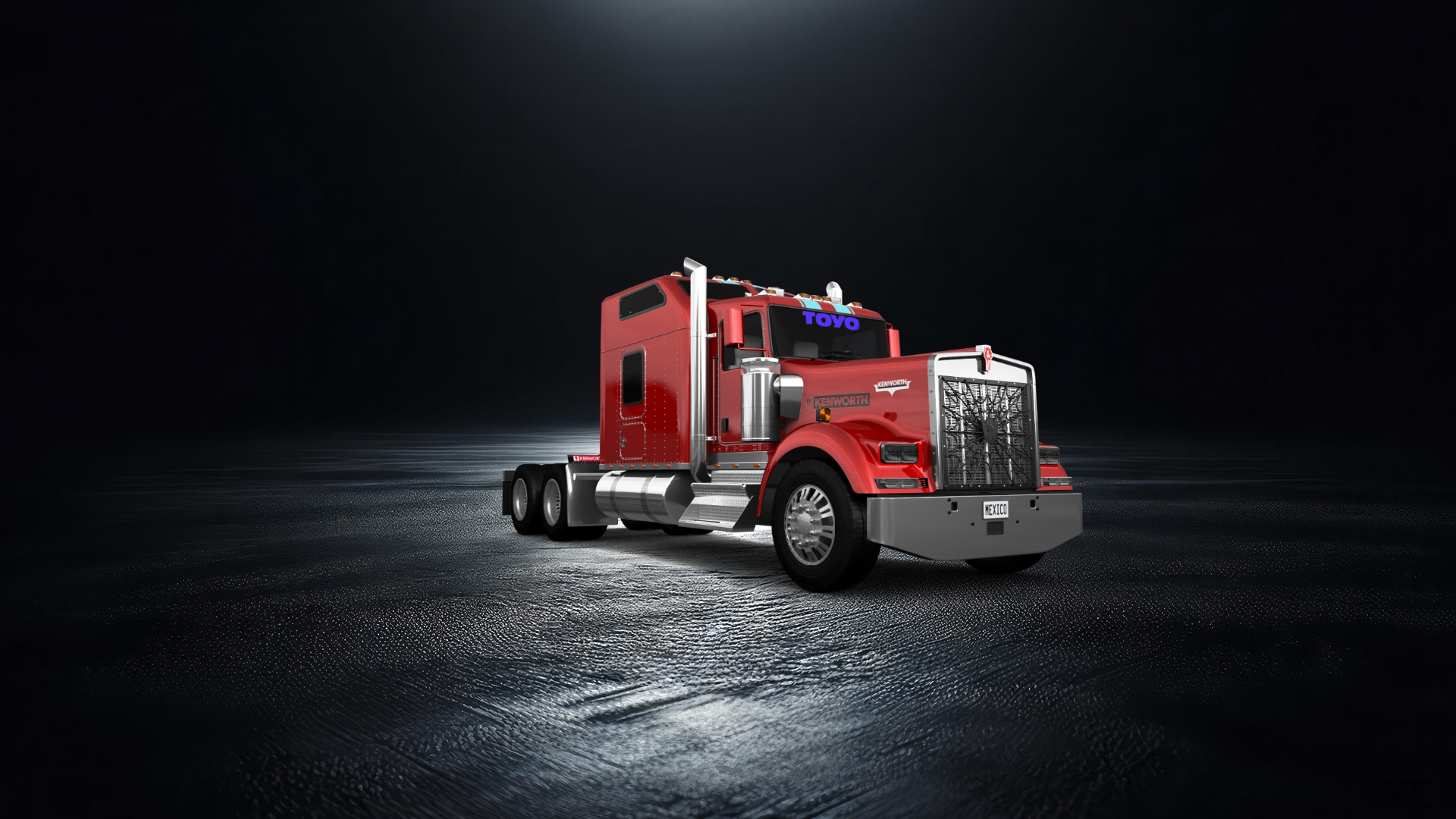 Kenworth W900 Sleeper Cab Truck 2015 tuning
