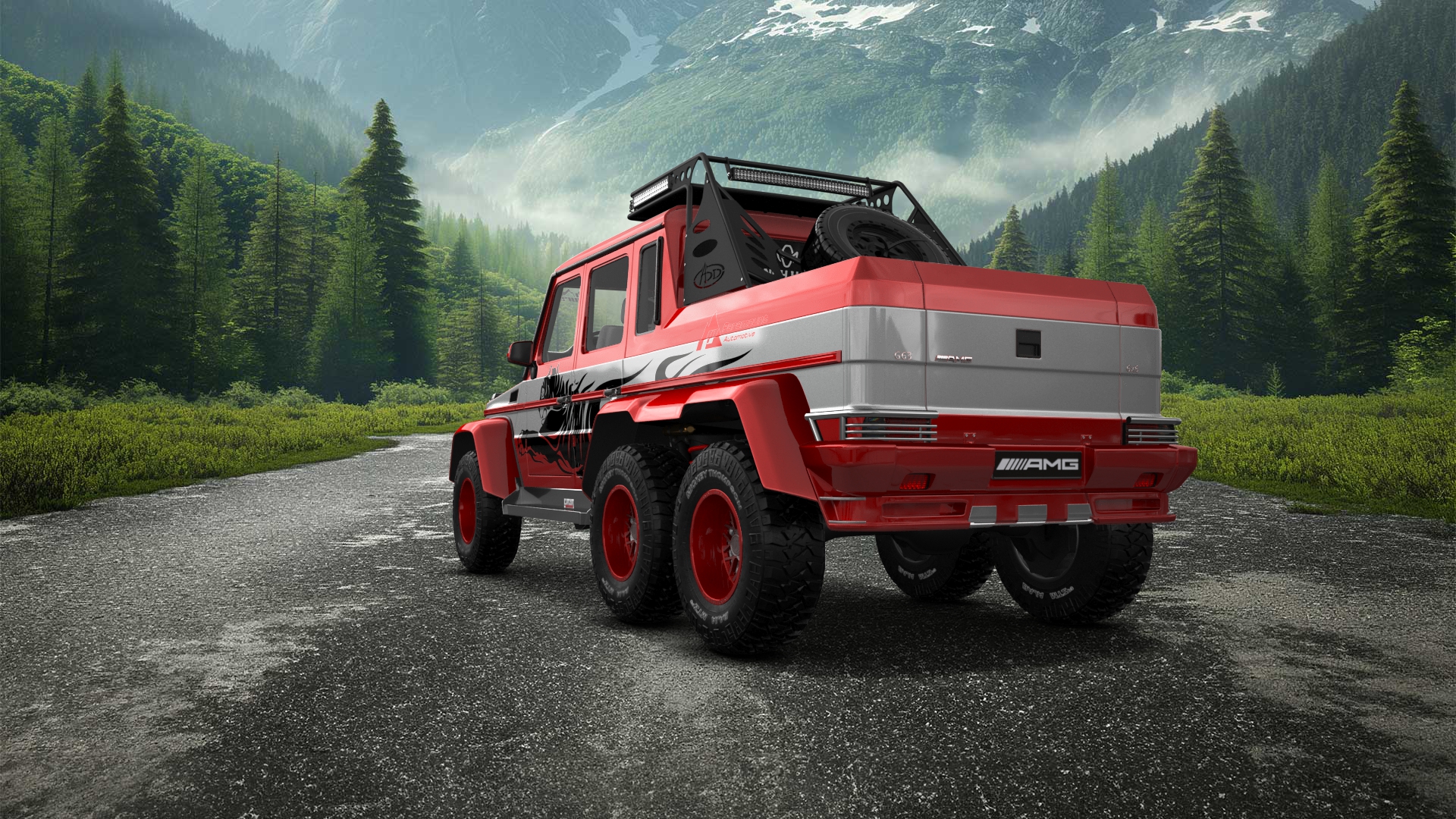 Mercedes G 63 AMG 6x6 4 Door pickup truck 2013