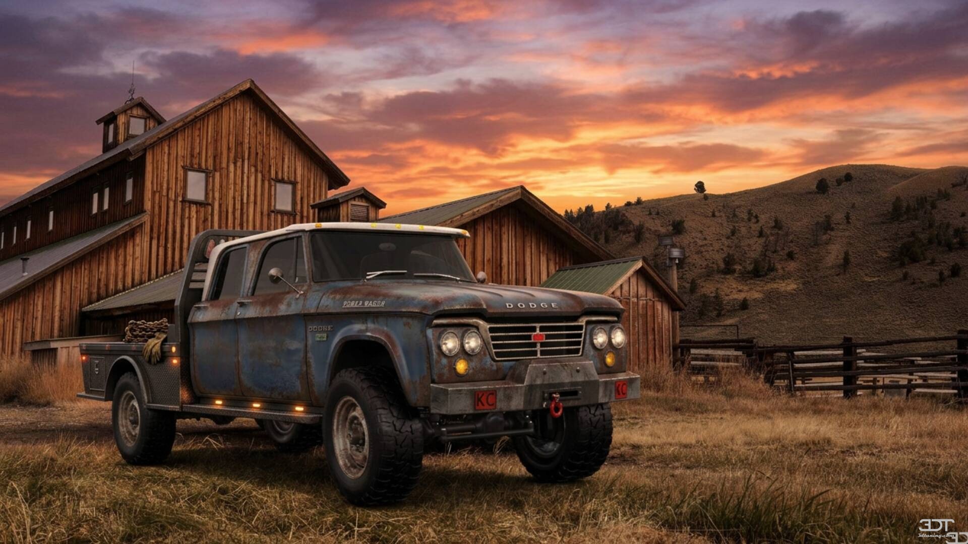 Dodge Power Wagon 4 Door pickup truck 1964 tuning