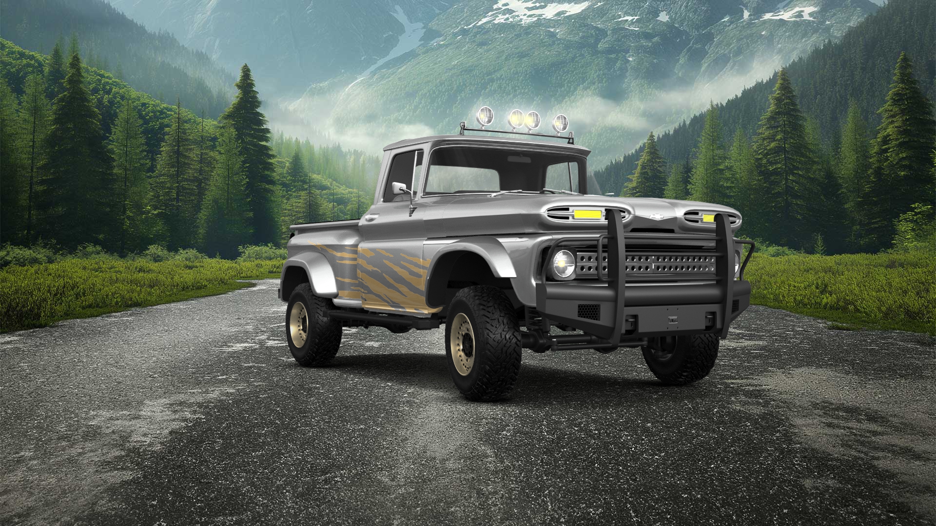 Chevrolet C-10 Stepside 2 Door pickup truck 1963 tuning