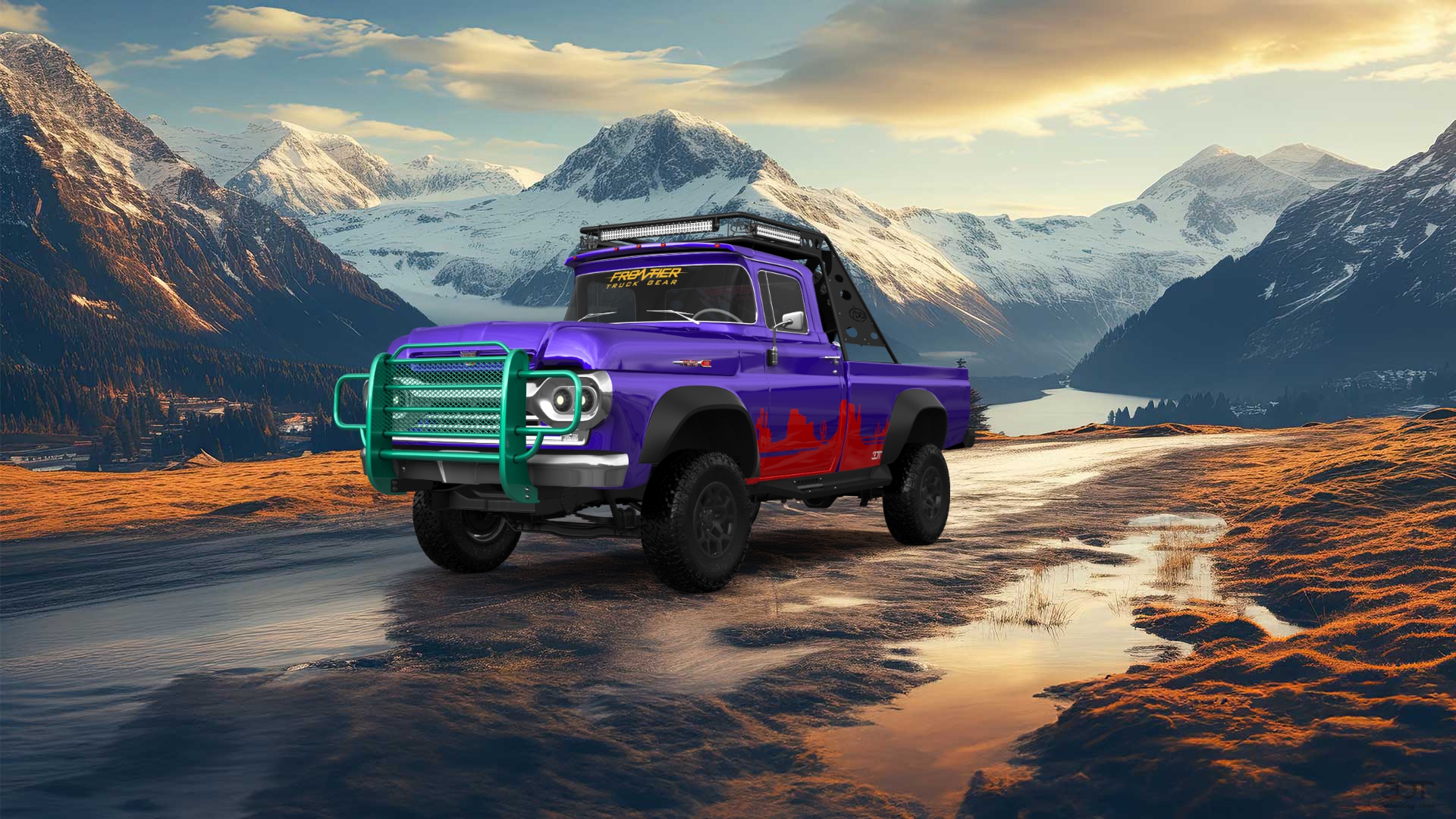 Ford F-100 2 Door pickup truck 1960 tuning