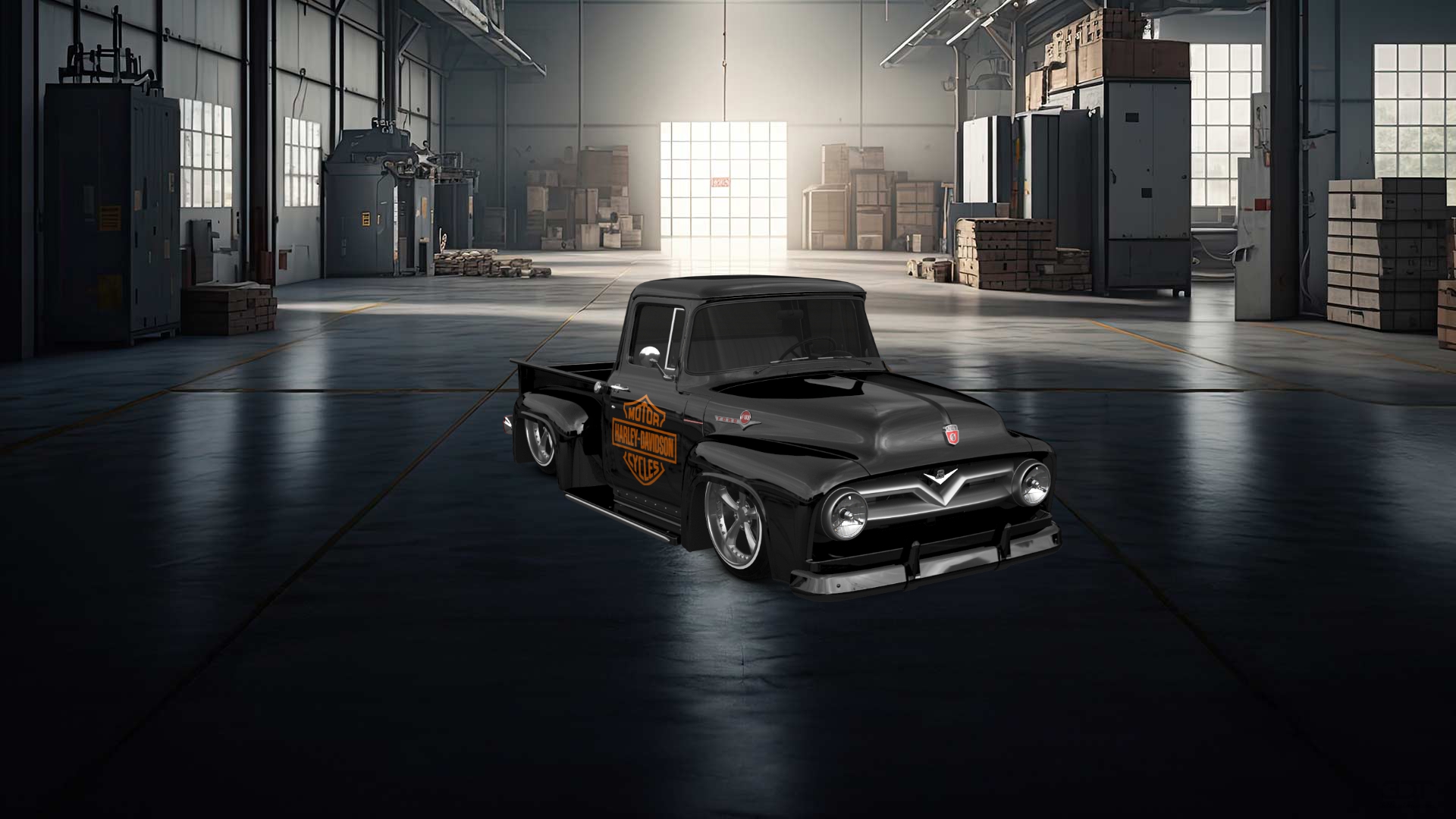 Ford F-100 2 Door truck 1956 Images