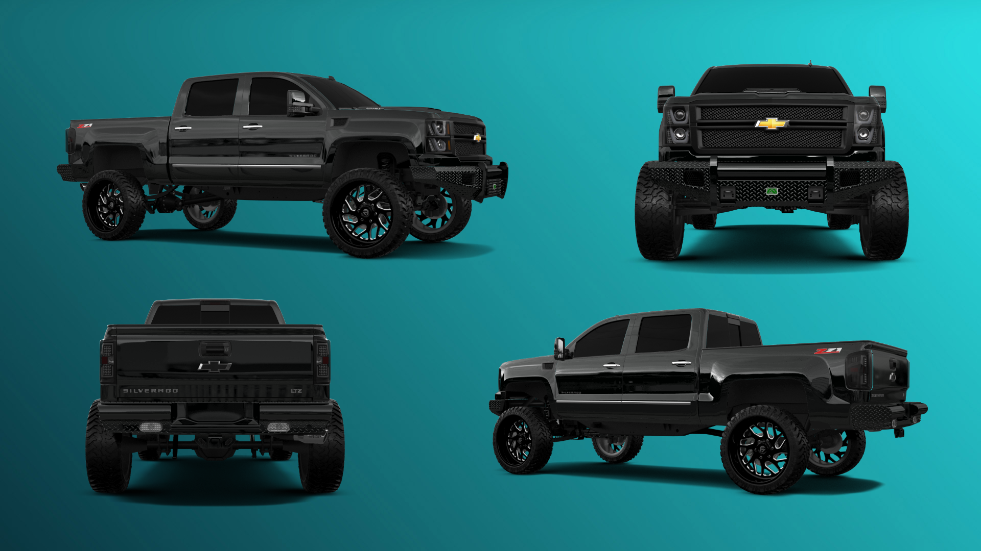 Chevrolet Silverado 1500 4 Door pickup truck 2014 tuning