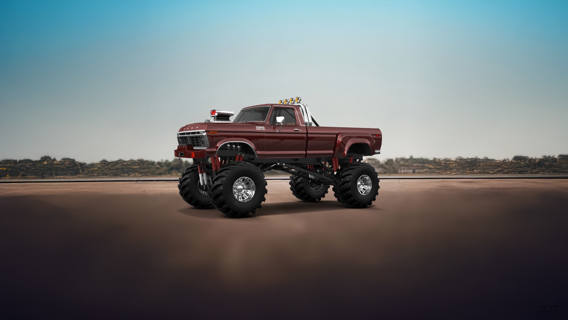 Ford F-350 Dually 2 Door pickup truck 1974 tuning