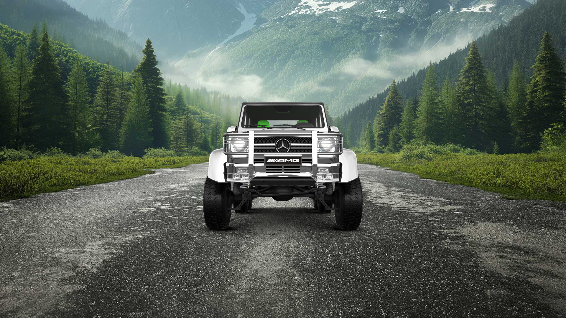 Mercedes G 63 AMG 6x6 4 Door pickup truck 2013 tuning