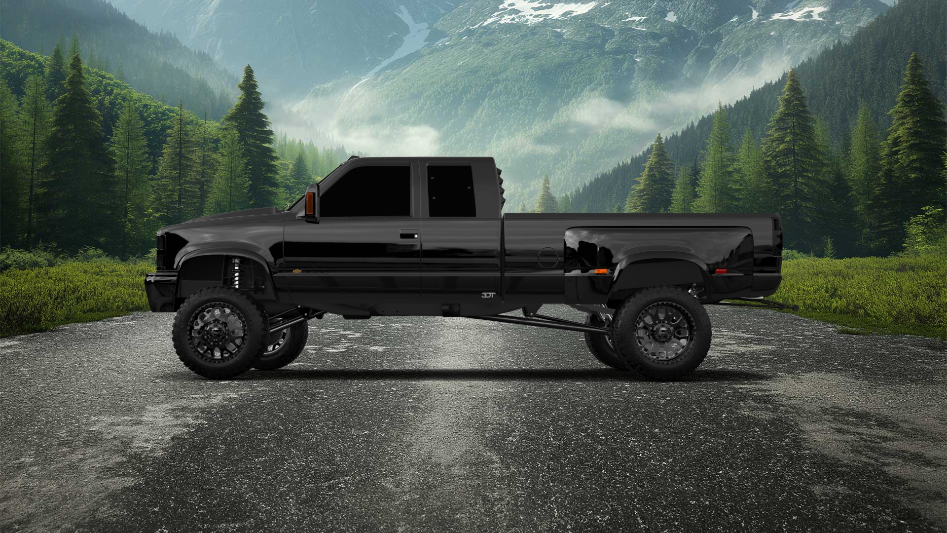 Chevrolet K3500 Extended Cab Pickup Truck 1988