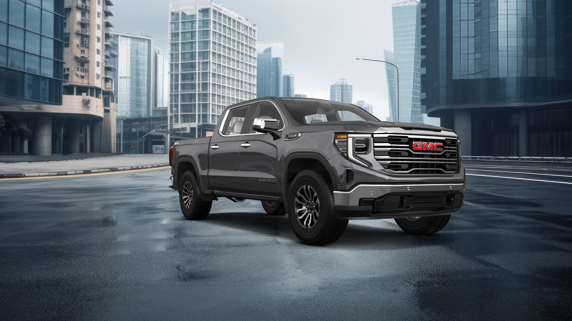 GMC Sierra 1500 Crew Cab 5.8 ft box 4 Door pickup truck 2023 tuning