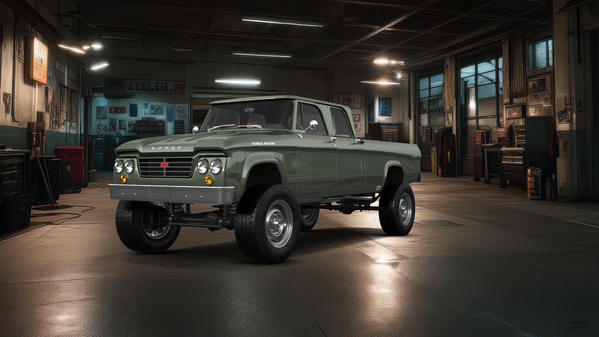 Dodge Power Wagon 4 Door pickup truck 1964 tuning