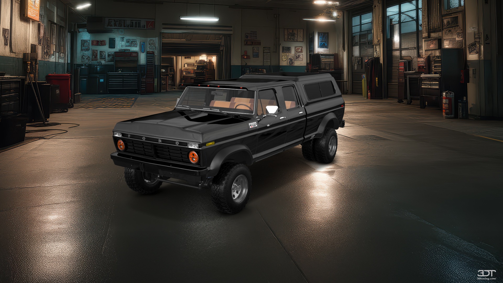 Ford F-350 Dually 4 Door pickup truck 1973 tuning