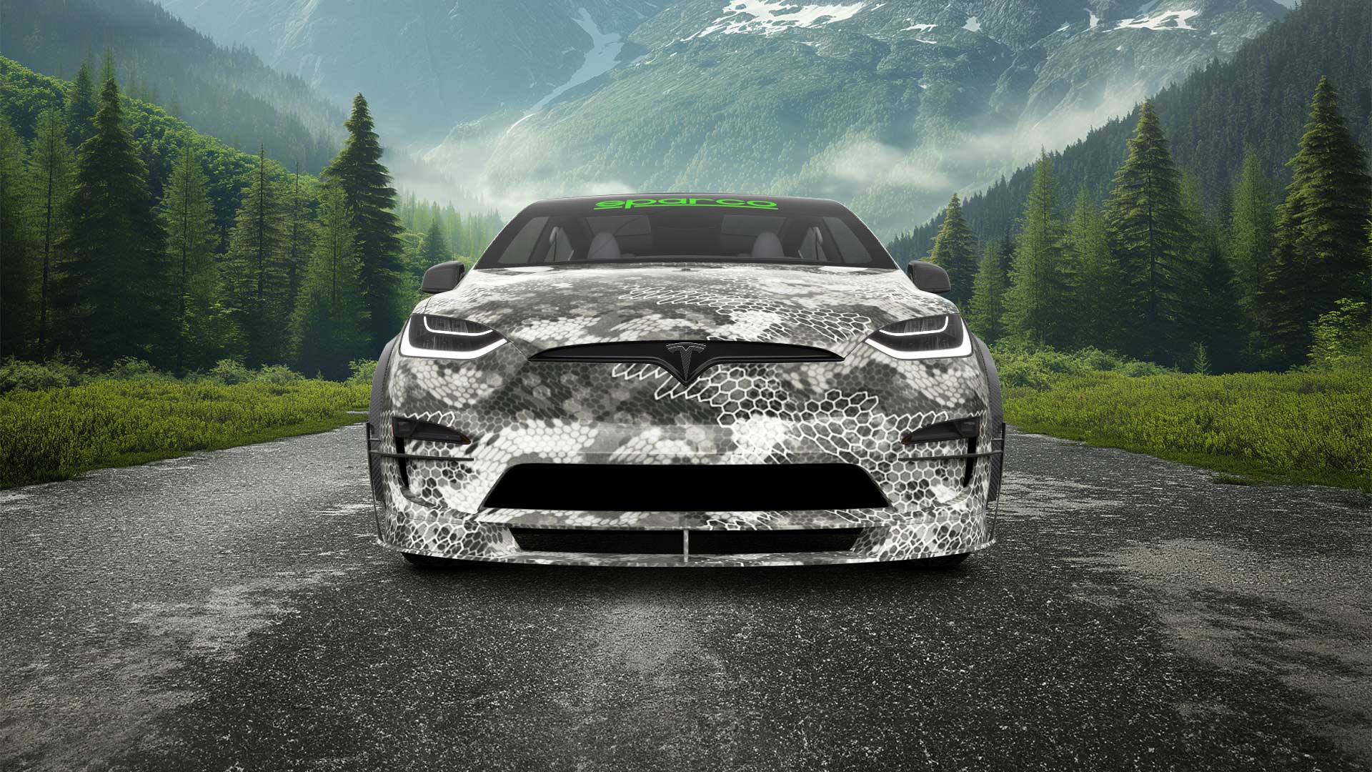 Tesla Model X 5 Door SUV 2024 tuning