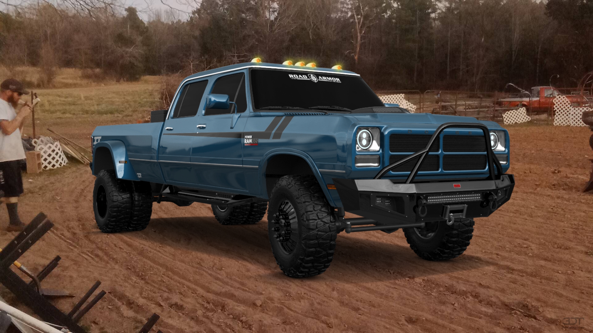 Dodge Ram 350 4 Door pickup truck 1991