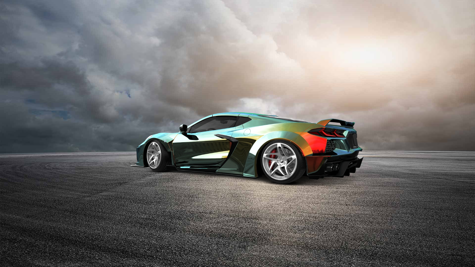 Chevrolet Corvette 2 door targa top 2020 Images