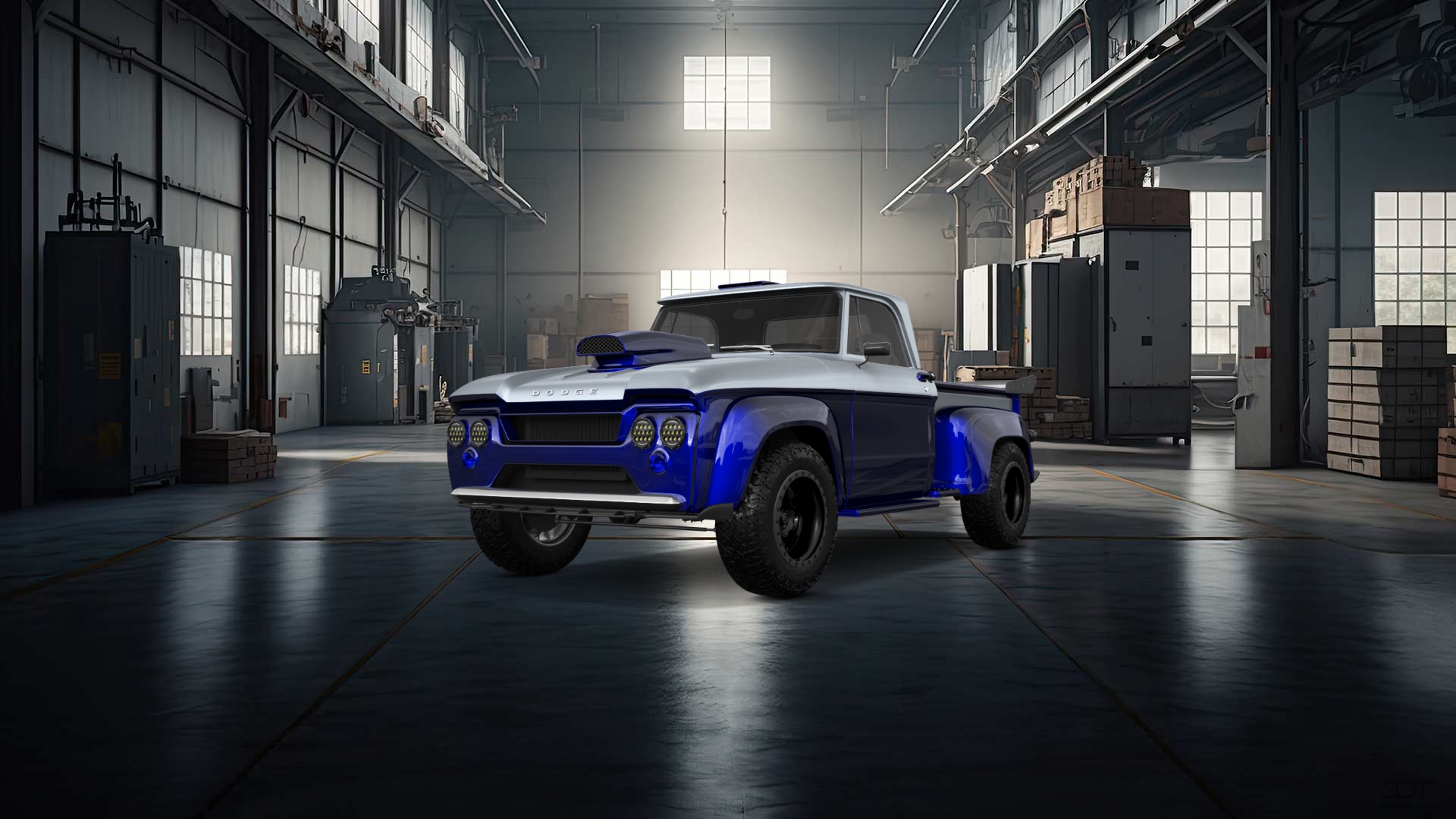 Dodge D-100 Stepside 2 Door pickup truck 1961 tuning