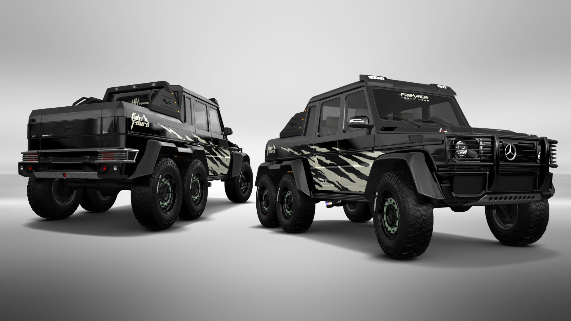 Mercedes G 63 AMG 6x6 4 Door pickup truck 2013 tuning