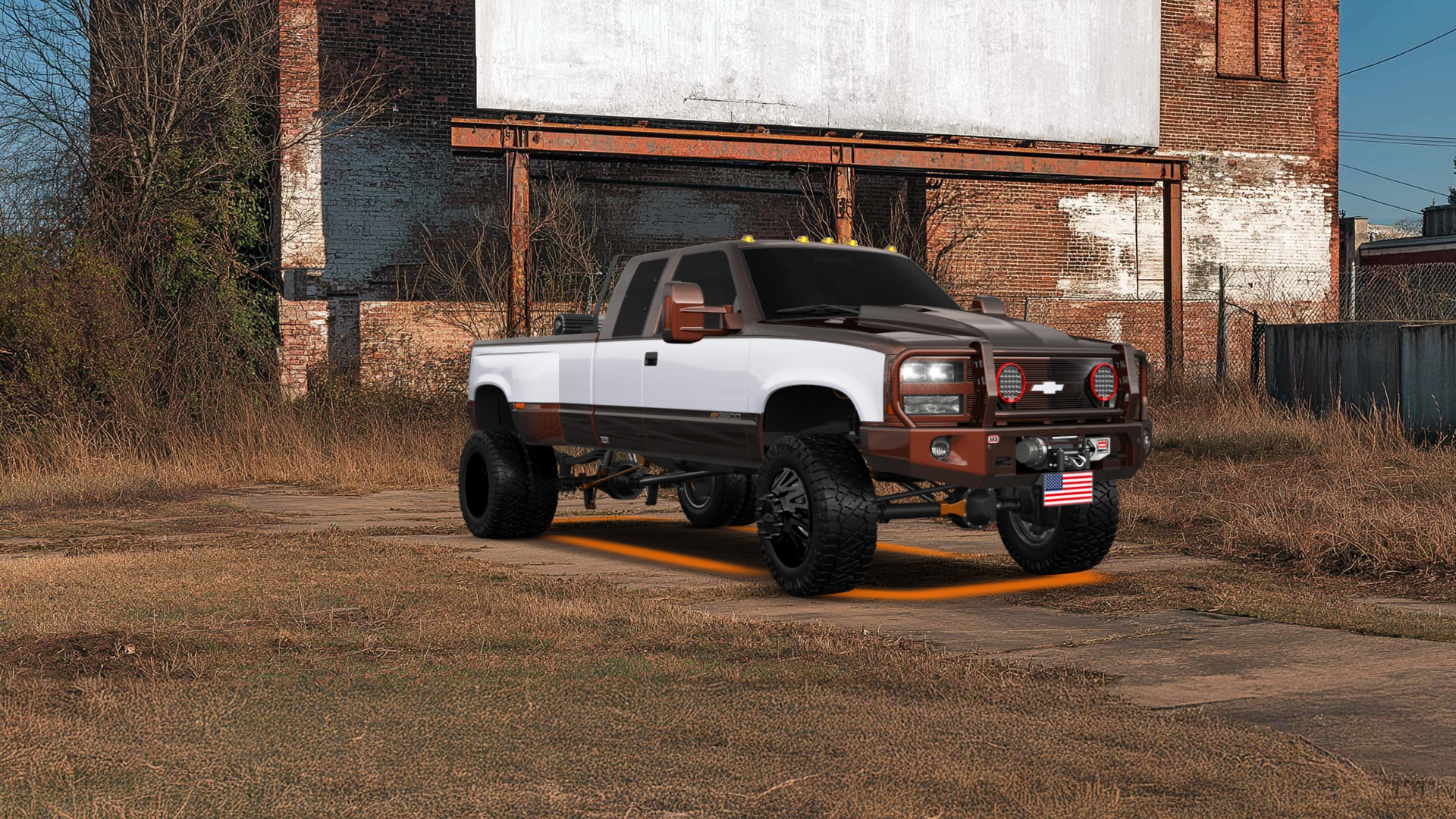 Chevrolet K3500 Extended Cab Pickup Truck 1988