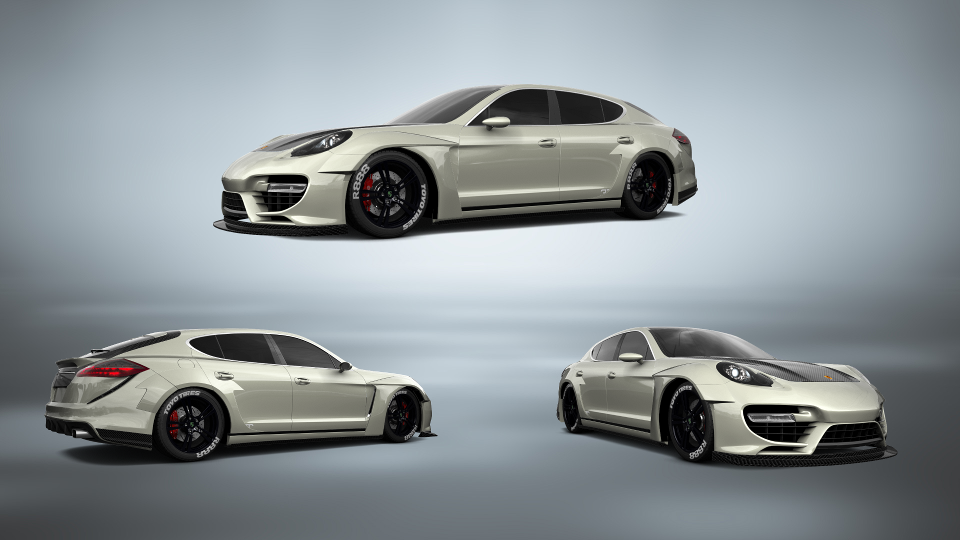 Porsche Panamera 4 door fastback saloon 2011