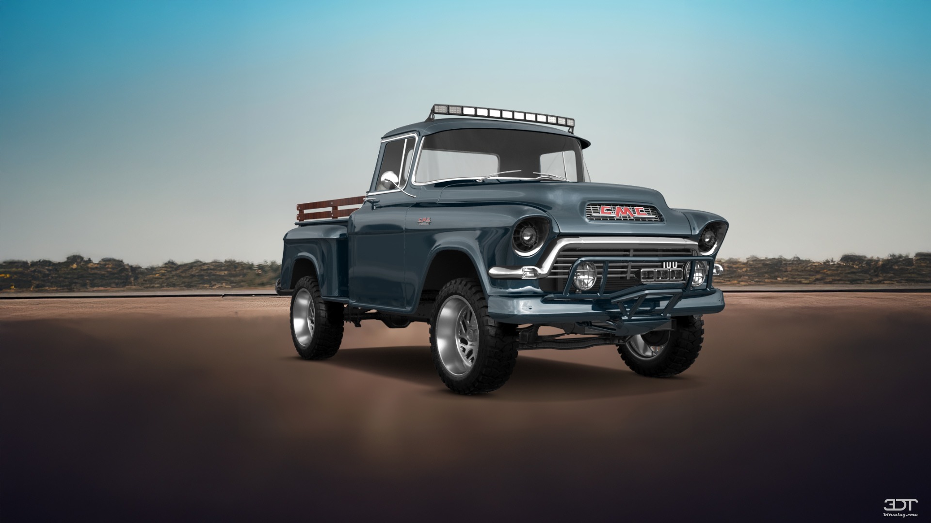 GMC 100 Stepside 2 Door pickup truck 1957 tuning