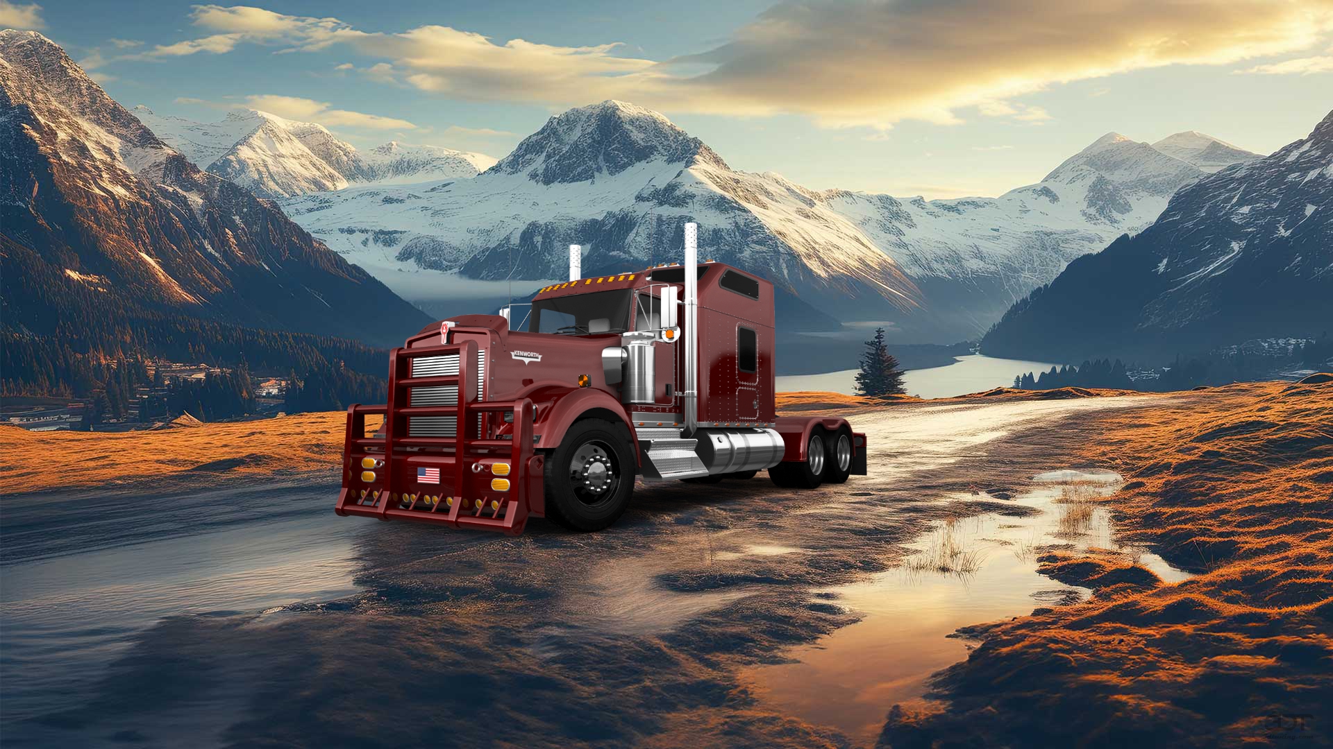 Kenworth W900 Sleeper Cab Truck 2015