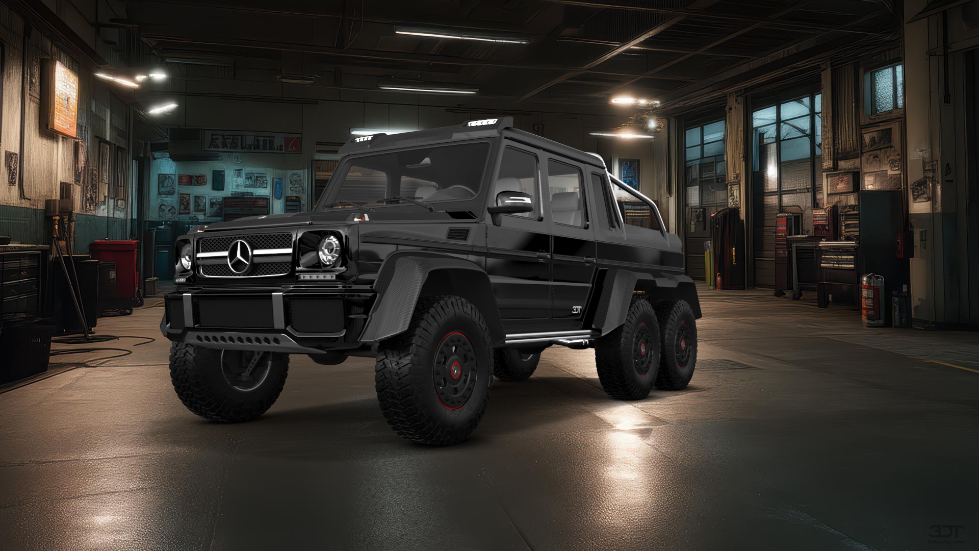 Mercedes G 63 AMG 6x6 4 Door pickup truck 2013 tuning