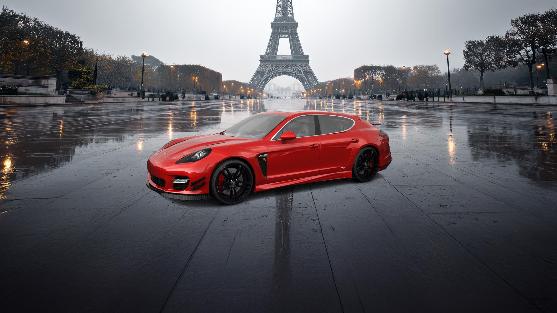 Porsche Panamera 4 door fastback saloon 2011 tuning