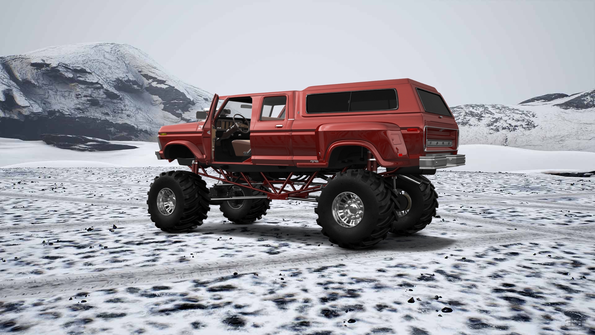 Ford F-350 Dually 4 Door pickup truck 1973