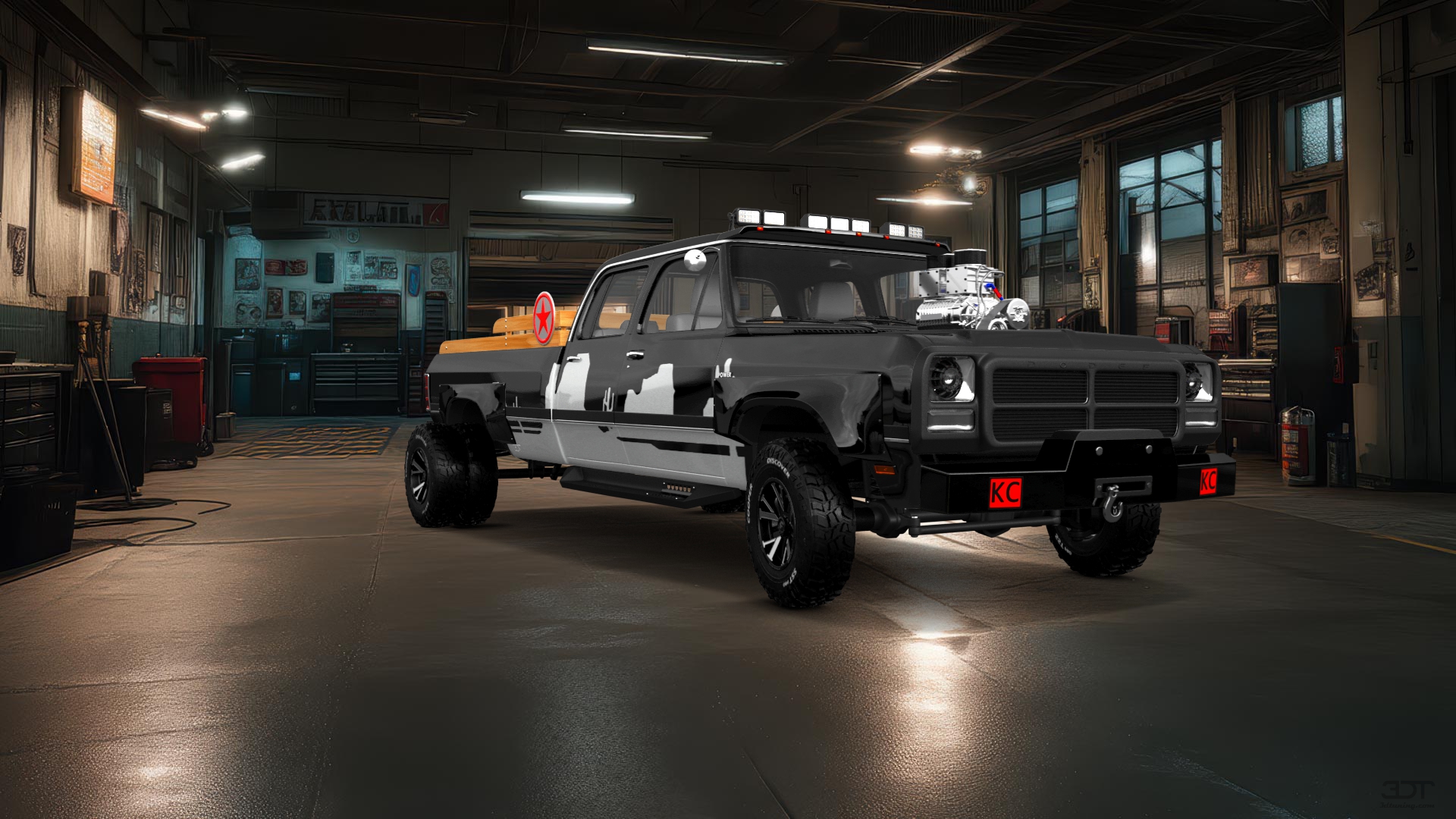 Dodge Ram 350 4 Door pickup truck 1991 tuning