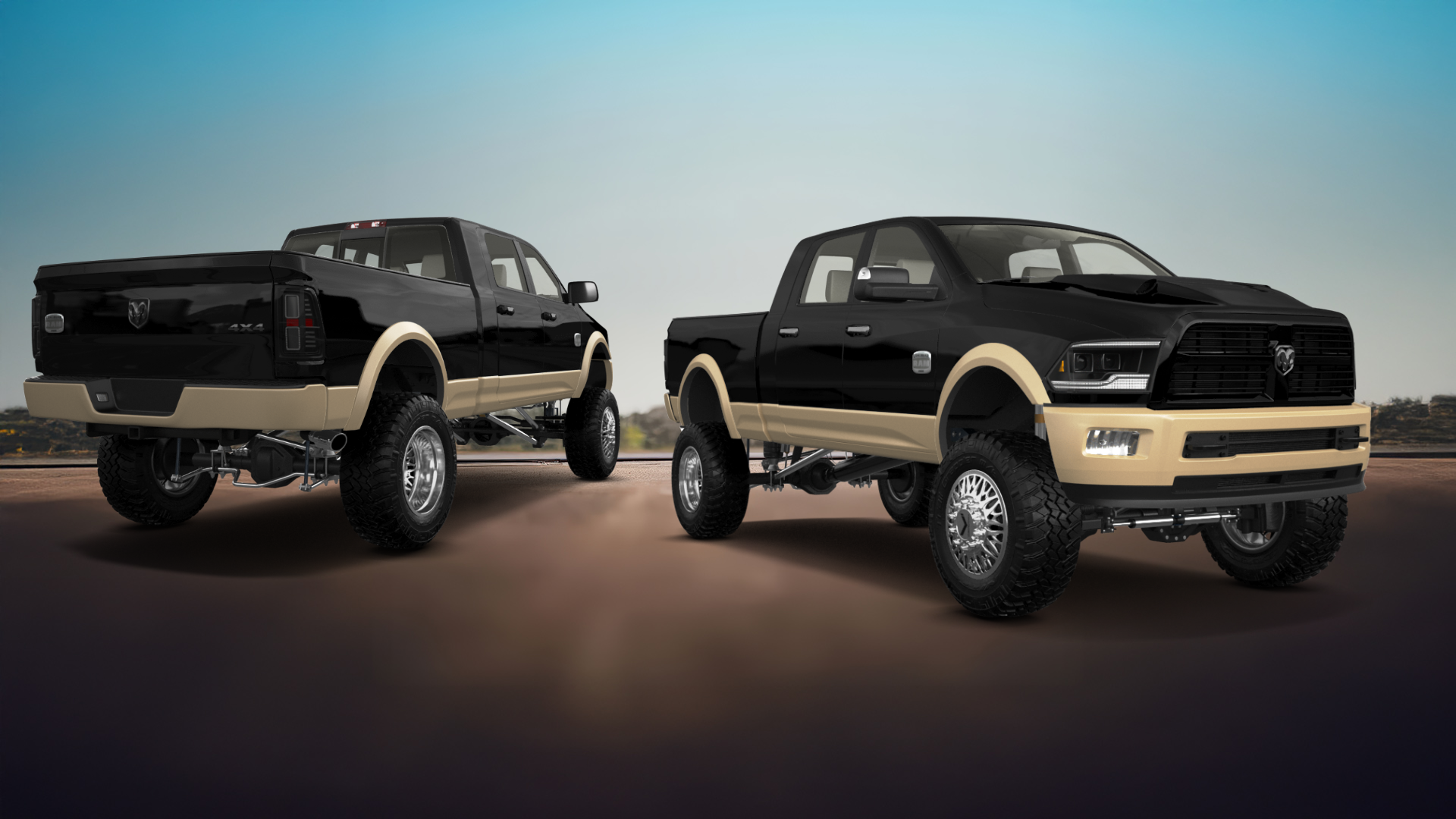 Dodge Ram 2500 Mega Cab 6.4 ft box 4 Door pickup truck 2010 tuning